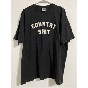 Vinyl Ranch Tee T-shirt Men's XXL Black White Country Grunge Hipster Western